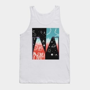 Yin and Yang space sky Tank Top